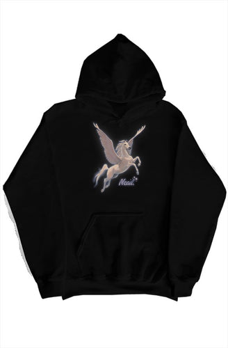 Pegasus hoodie w neck